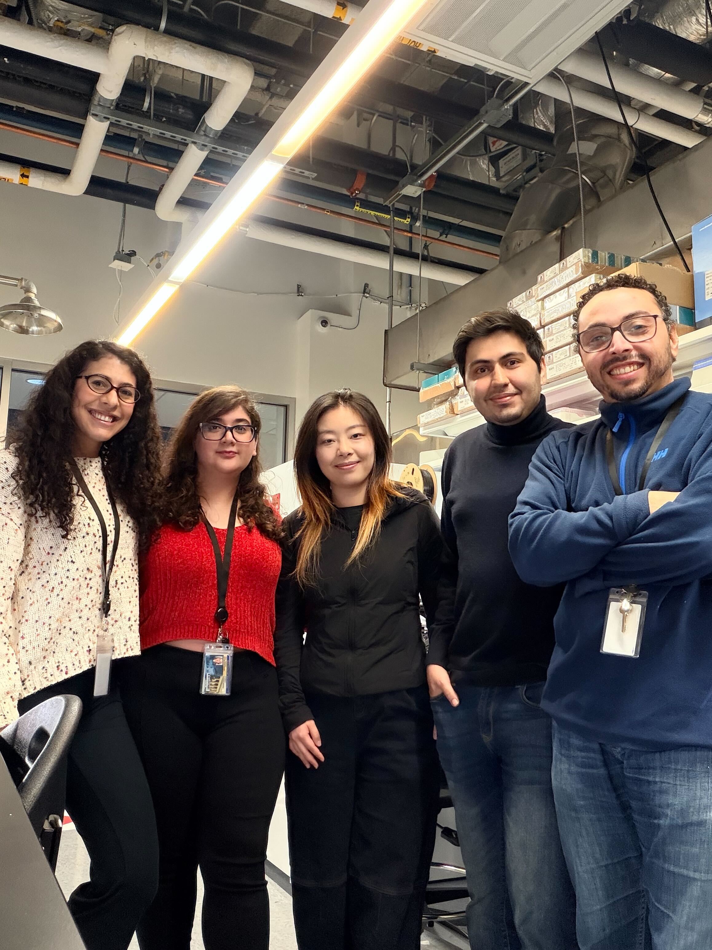 Casey with Oliveira Lab members