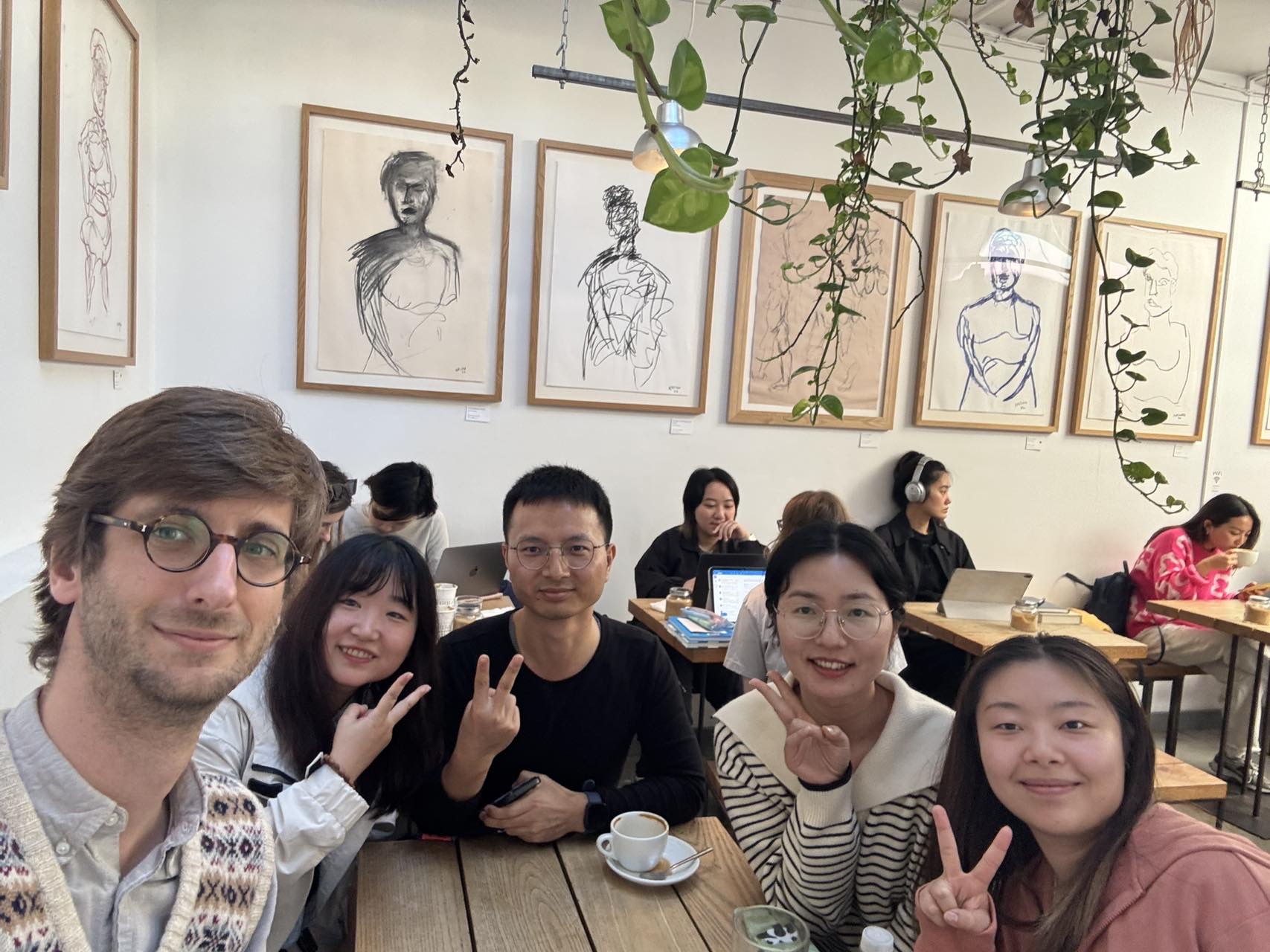 Coffee with the Zhong group